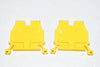 Lot of 2 Allen Bradley 1492-W3 Yellow Terminal Block