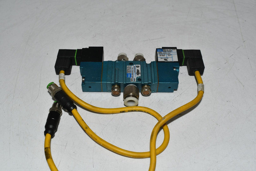 MAC VALVES 421A-B0A-DM-DFFJ-1KJ SOLENOID VALVE 400 SERIES 5/2-WAY DOUBLE OPERATOR 1/4 INCH NPT PORTS