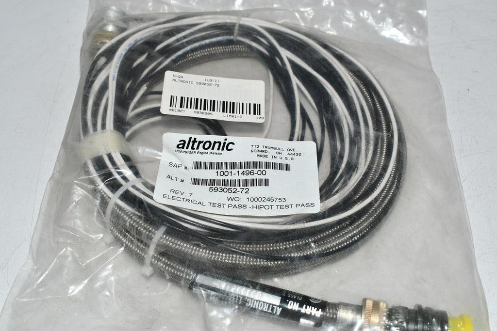 NEW ALTRONIC 593052-72 Sensing Harness 72'' Shielded 1001-1496-00