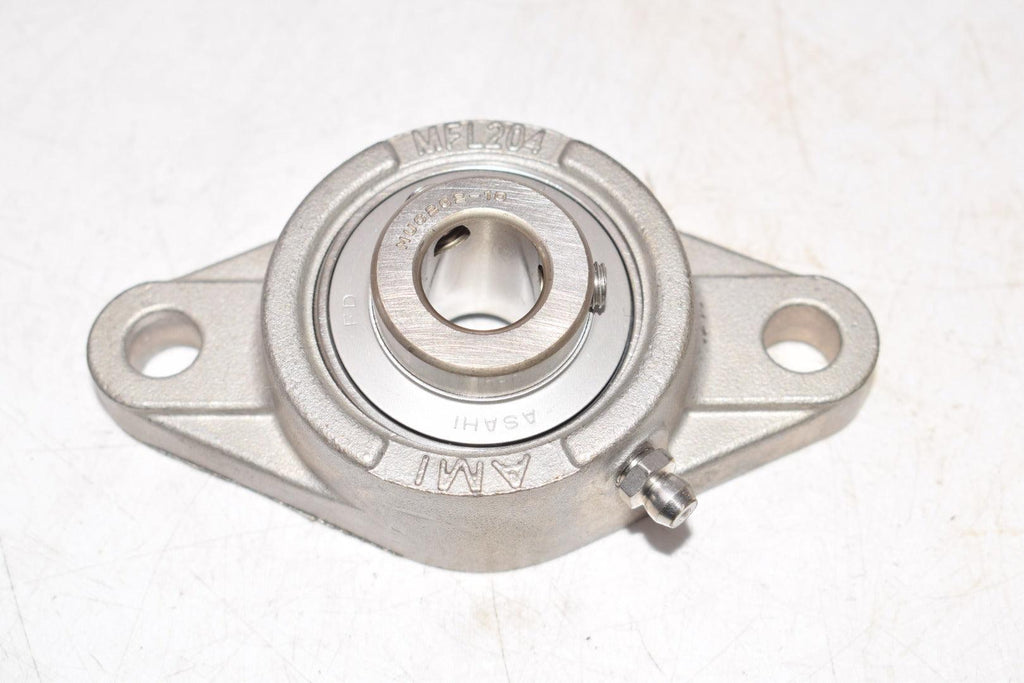 NEW AMI Bearings ASAHI MUC202-10 MFL-204 2 Bolt Flange Stainless Steel Insert Bearing