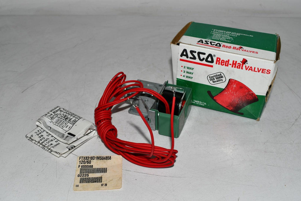 NEW ASCO 120/60V SOLENOID VALVE FTX8318D1MS04858