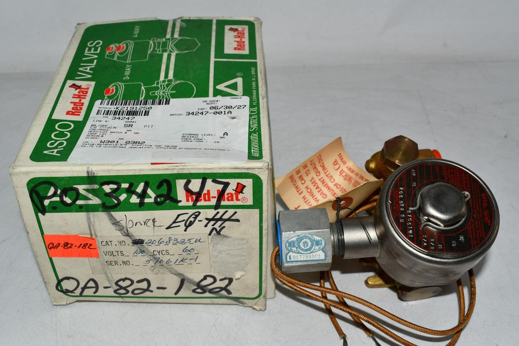 NEW Asco 2068325U Red-hat Solenoid Valve 120V