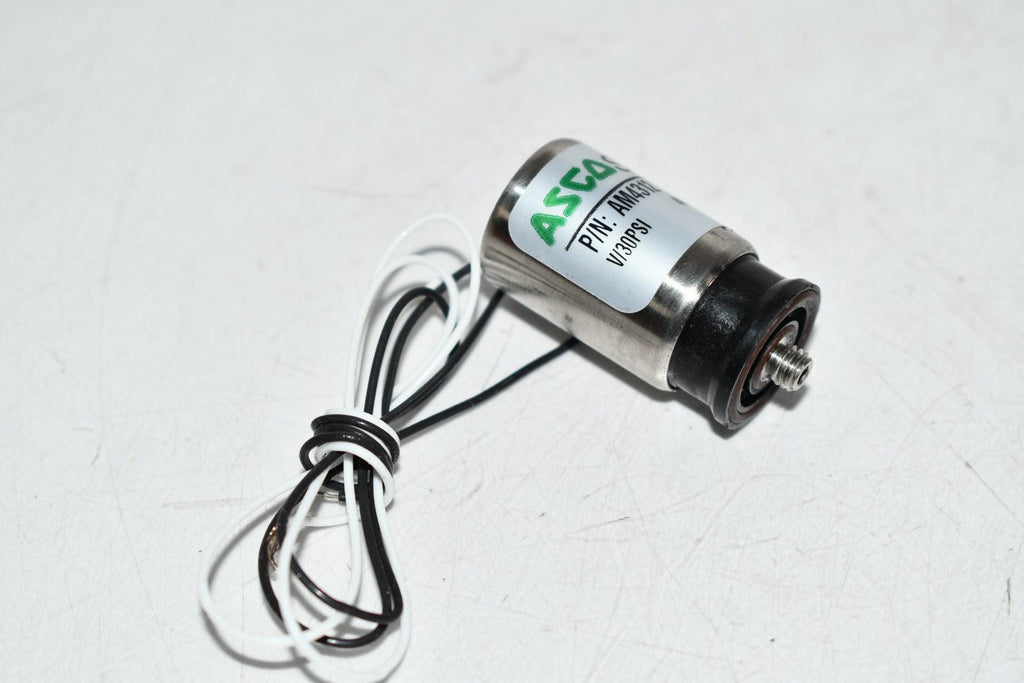 NEW Asco AM4312 SOLENOID VALVE MINIATURE 12VDC 0-30PSI .65W 3-WAY