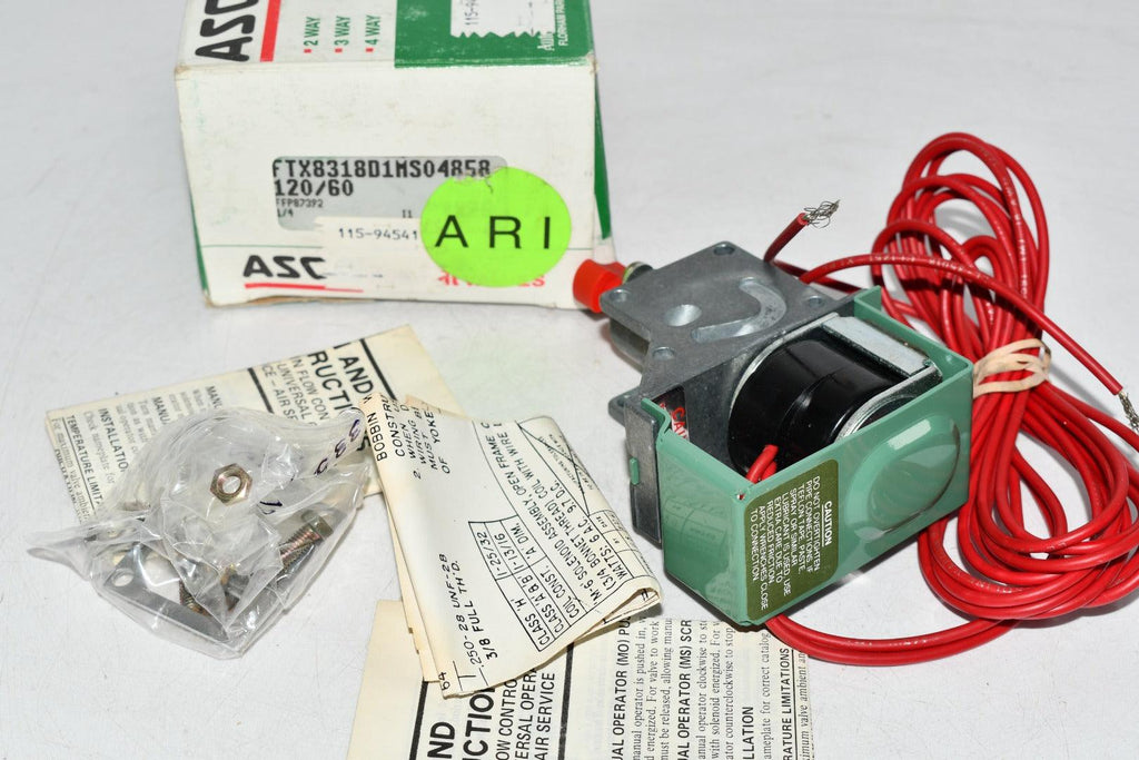 NEW ASCO FTX8318D1MS04858 SOLENOID VALVE 120/60 1/4