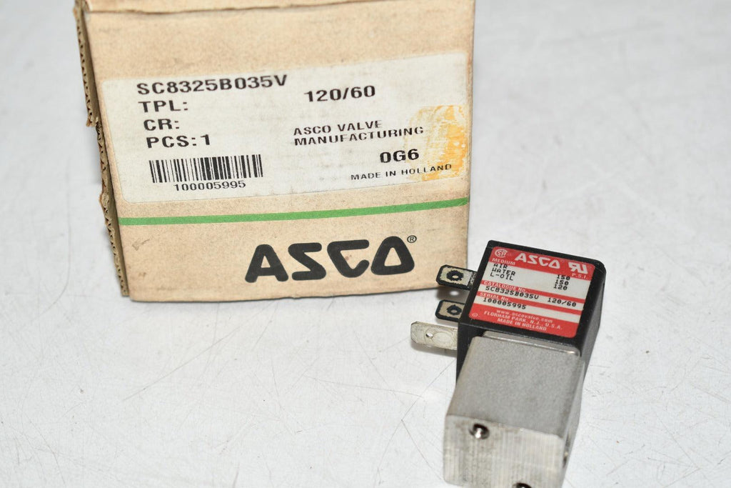 NEW ASCO SC8325B035V, 120/60 SOLENOID VALVE