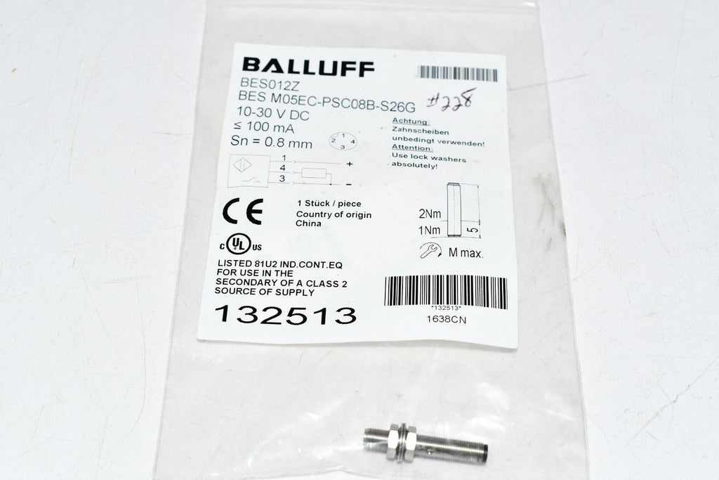 NEW Balluff BES012Z BES M05EC-PSC08B-S26G Inductive Proximity Sensor