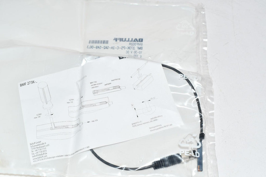 NEW Balluff BMF002R Magnetic field sensors for C-slot BMF 273K-PS-C-2A-SA2-S49-00,3