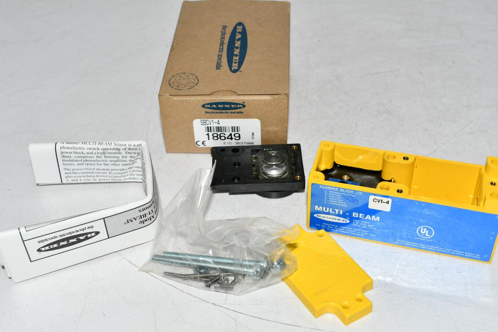 NEW Banner Engineering SBCV1-4 Scan. Black. Multibeam, Series Sensor