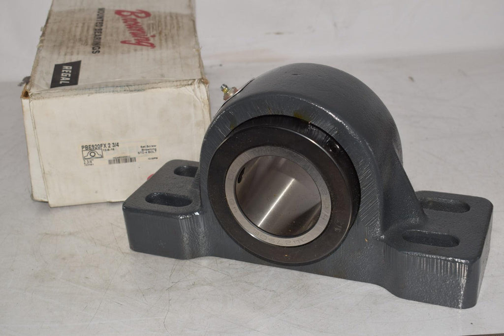 NEW Browning PBE920FX 2 3/4 Pillow Block Roller Bearing Unit Set Screw 4 Bolt