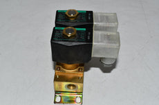 NEW CKD GAB412-5 Solenoid Valve Double W/ Manifold 24VDC