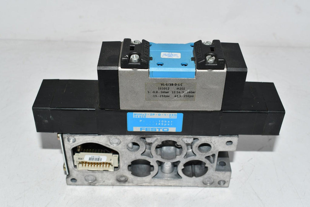 NEW Festo MUHX2-ZP-D-1-24G Pneumatic Solenoid Valve VL-5/3B-D-1-C