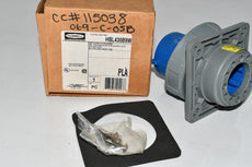 NEW Hubbell HBL430B9W Pin and Sleeve IEC Inlet, 3 Pole, 4 Wire, 30 amp, 250V, Watertight