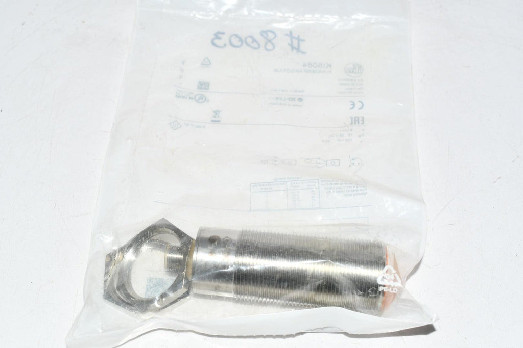 NEW IFM Effector KI5084 Cylindrical Proximity Sensor: 10 to 36V DC, 10 Hz Proximity Sensor Op Freq, 3 Wire PNP/NPN, Metal