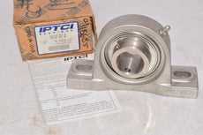 NEW IPTCI SUCSP 207 20 SUCSP 207-20 Set Screw Lock Pillow Block Bearing Stainless Steel 1-1/4''