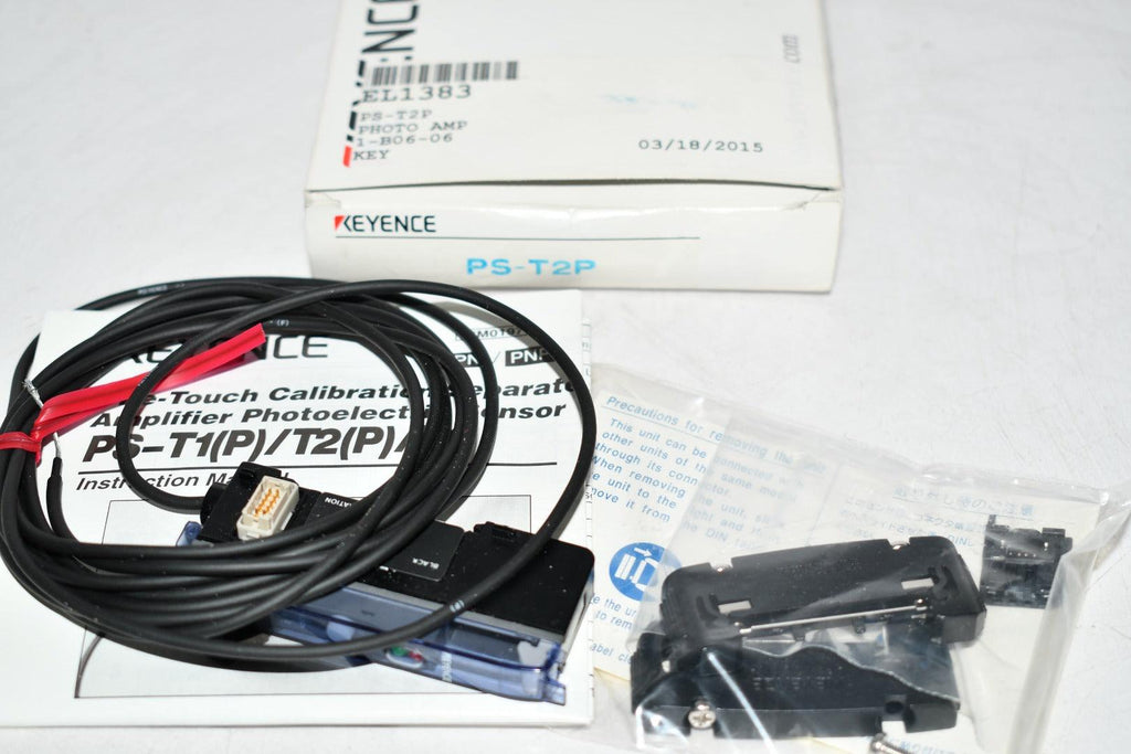 NEW Keyence PS-T2P PHOTOELECTRIC SENSOR PNP ON-DELAY RESPONSE TIME 500 12-24 VDC