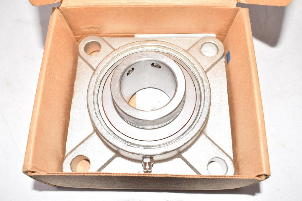 NEW PTI International P.T. International SUCSF208-24 SS 4-Bolt Flange Bearing 1-1/2''