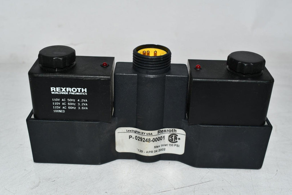 NEW Rexroth P-029248-00001 Solenoid Valve 110/115v-ac 150 PSI