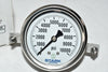 NEW Stark Industries 23B-10K-C 2-1/2'' Pressure Gauge 0-10000 PSI 1/4'' NPT