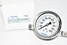 NEW Stark Industries 23B-1K-C Pressure Gauge 2.5'' 2-1/2'' 0-1000 psi 1/4'' NPT