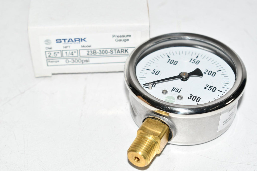 NEW Stark Industries 23B-300 2-1/2'' Pressure Gauge 0-300 PSI