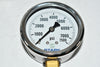 NEW Stark Industries 23B-7500 Pressure Gauge 2-1/2'' 0-7500 PSI 1/4'' NPT