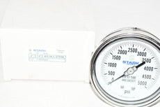 NEW Stark Industries 46S-5K-C 4'' 1/4'' NPT Pressure Gauge 0-5000 PSI