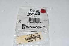 NEW Telemecanique ZB6E2B Contact Block: 16 mm Size, Operator, 1NC, 6A @ 250V AC, Momentary, Black/Green