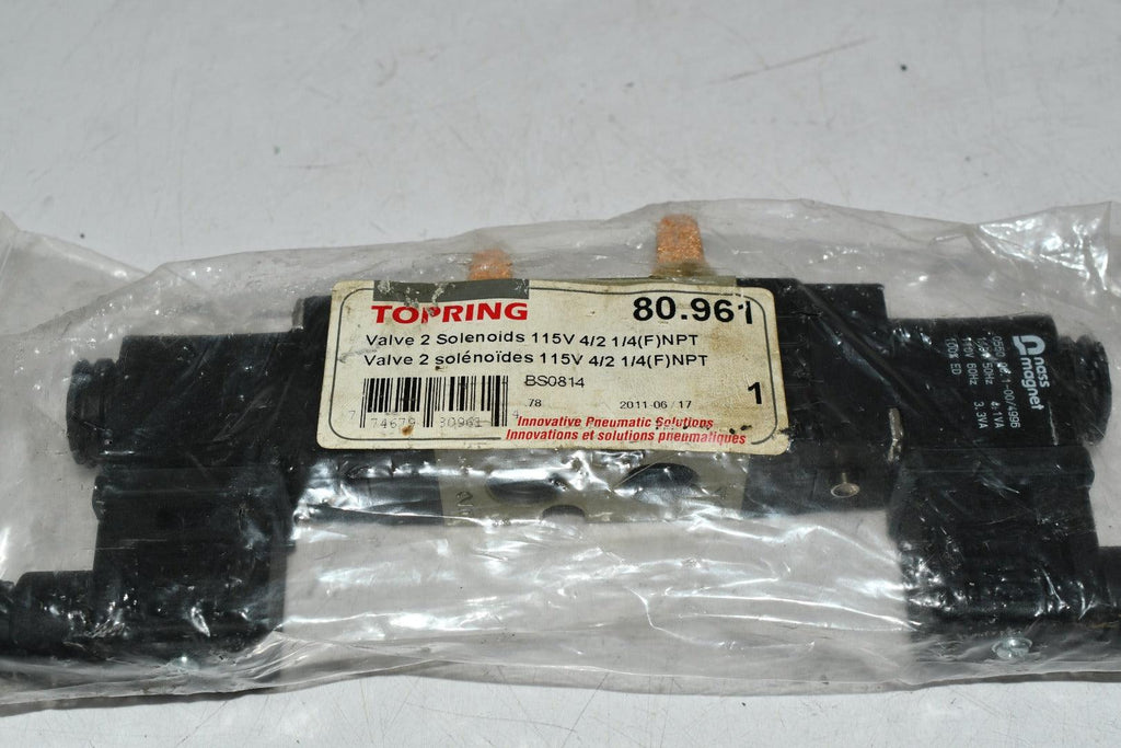 NEW Topring 80.961 Solenoid Valve 115V 4/2
