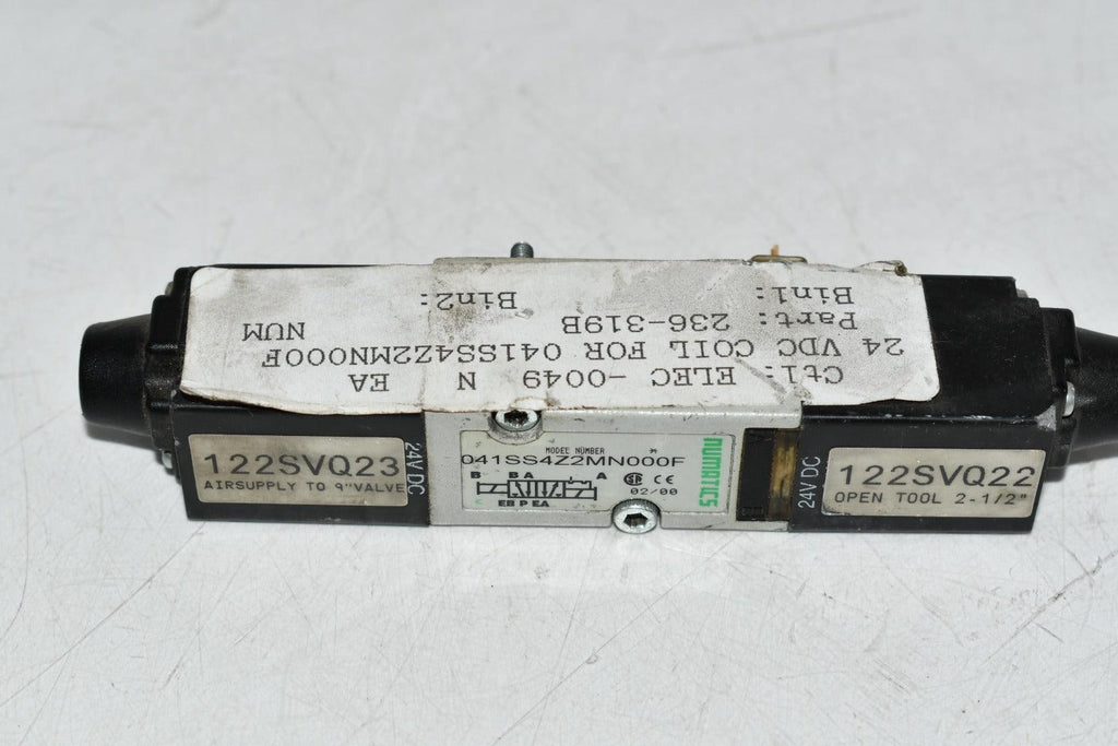 Numatics 041SS4Z2MN000F SOLENOID VALVE DOUBLE SOLENOID 24 VDC 6.0 W PLUG-IN