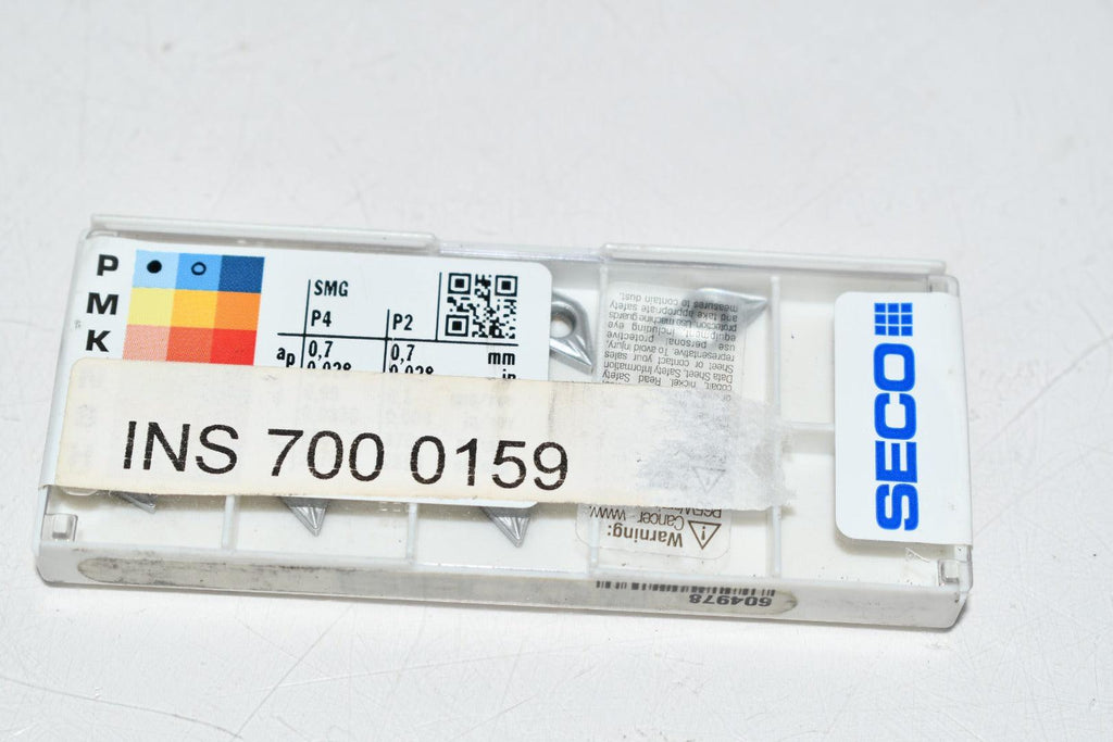 Pack of 10 NEW Seco DCMT070204-MF2 TP1501 Carbide Insert Indexable