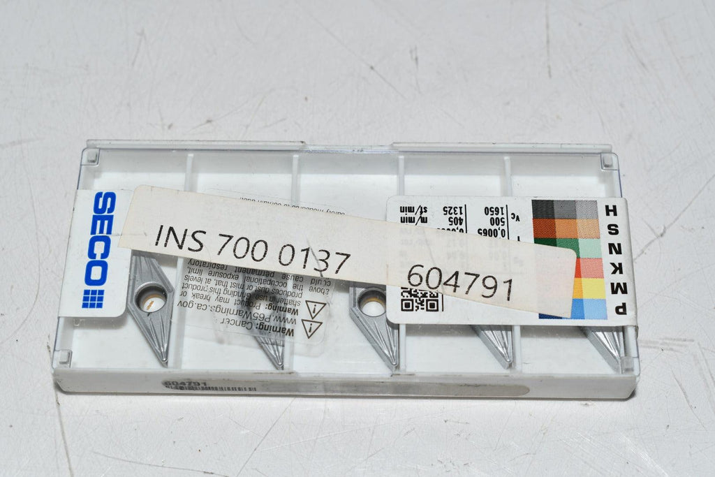 Pack of 5 NEW Seco VBMT160408-MF2 Grade TP2501 Carbide Inserts Indexable