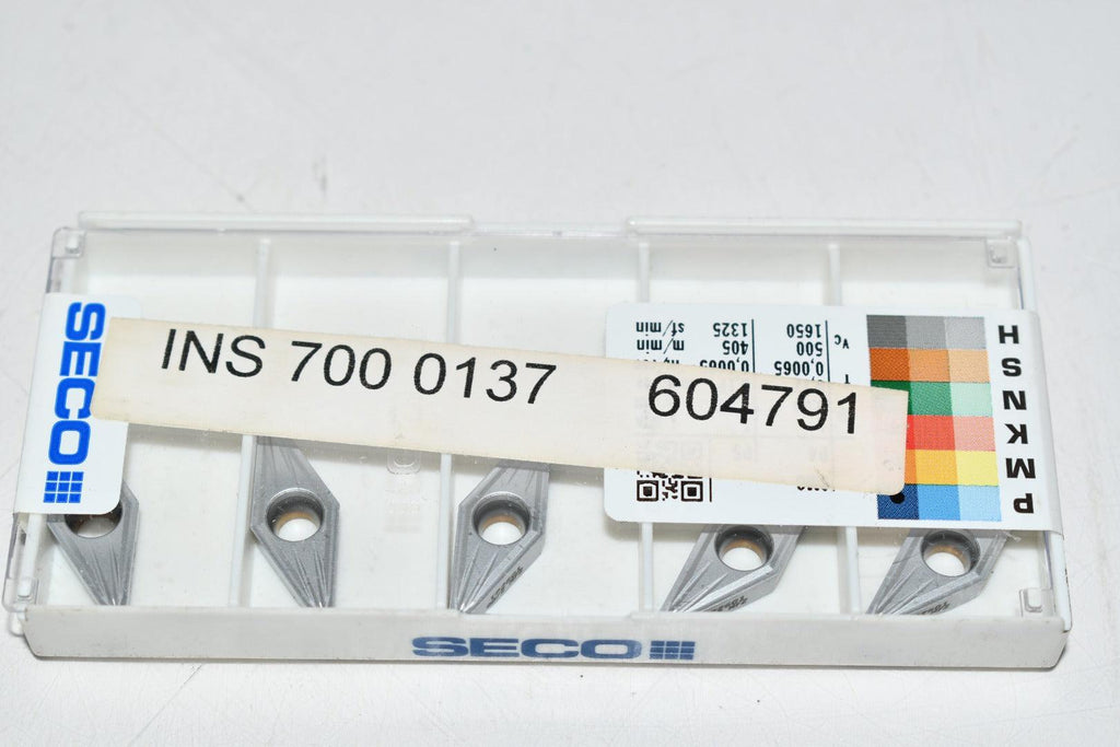 Pack of 5 NEW Seco VBMT160408-MF2 TP2501 Carbide Insert Indexable