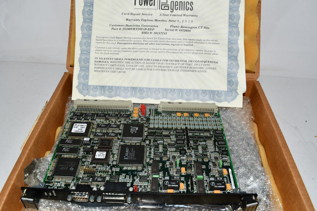 Remanufactured GE IS200VRTDH1B Gas And Steam Turbine Management Mark VI RTD Card PCB
