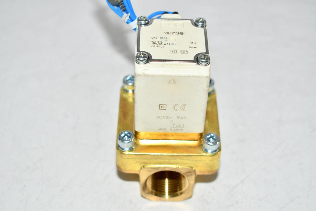 SMC VXZ255HB 2 Port Valve 20mm 1MPa 100VAC Solenoid Valve