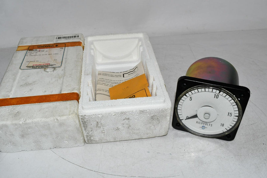Yokogawa 103021PZXE7MJZ Voltmeter Panel Meter 0-150VAC 0-18 Kilovolts
