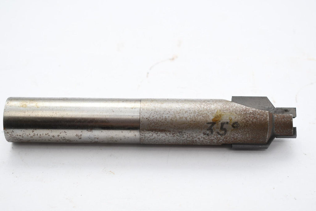 0.580'' Pilot Carbide Tipped Milling Cutter 35 deg. 1'' OD 7/8'' shank 5-1/2'' OAL