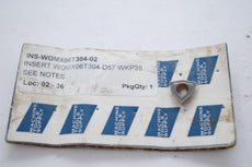 (1) NEW WOMX06T304-D57 Grade WKP35 Carbide Insert Indexable