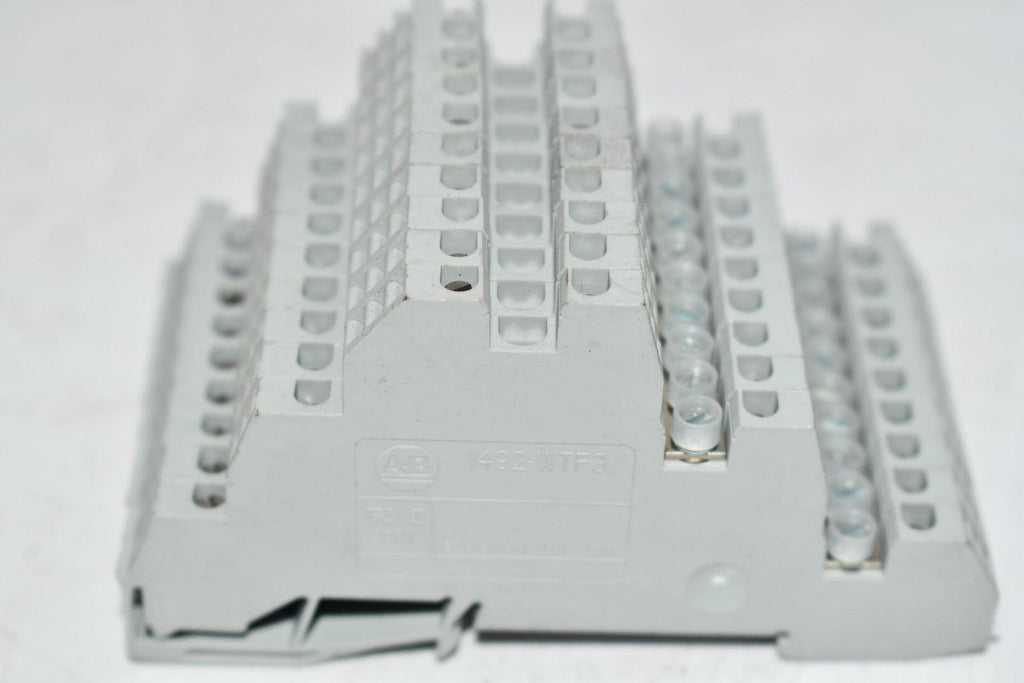 (10) Allen Bradley 1492-WTF3 Terminal Block