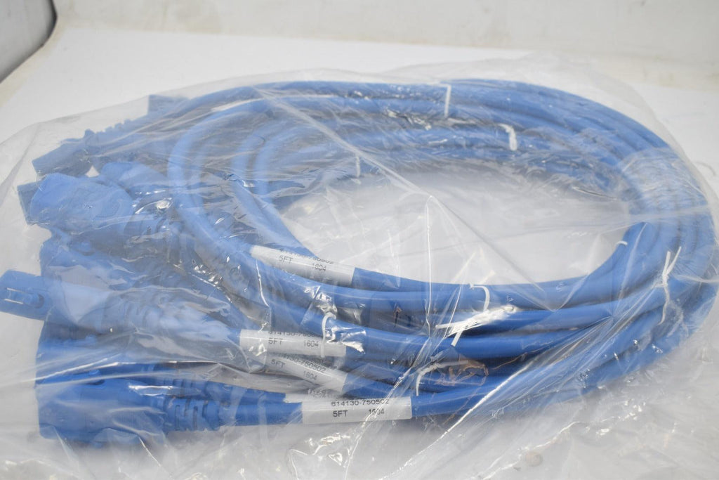 (10) NEW P-Lock 614130-750502 5 Feet Blue Locking Power Plug Cord
