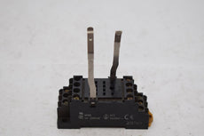 2-M4X10 8 Terminal 35mm DIN Rail Mounted Power Relay Socket Base Holder