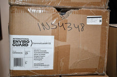 (25) NEW INTERNATIONAL ENVIROGUARD GAMMAGUARD CE11013CIS COVERALL WITH TUNNELIZED ELASTIC WRIST Size Small