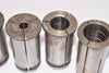 Lot of 5 LYNDEX NIKKEN Straight Collets, Mixed Lot Mixed Sizes Machinist Tooling