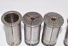 Lot of 5 LYNDEX NIKKEN Straight Collets, Mixed Lot Mixed Sizes Machinist Tooling