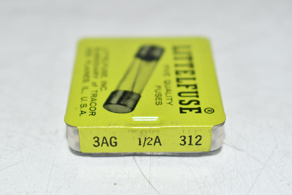 Pack of 5 NEW Littelfuse 3AG 1/2A 312 Fuses