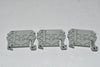 (3) NEW Allen Bradley 1492-ERL35 END RETAINER GRAY NORMAL DUTY DIN RAIL MOUNT