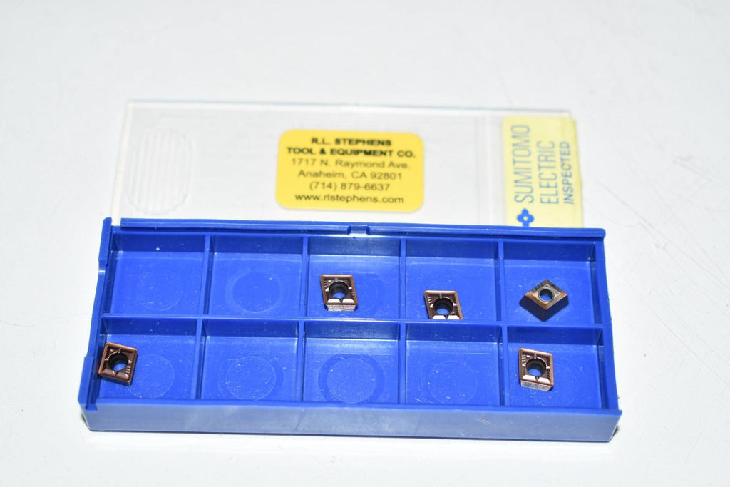 Pack of 5 NEW Sumitomo WDXT063006-G Grade: ACP300 Indexable Carbide Inserts