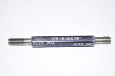 .375-16 UNC 2B GO PD .3344 HI PD .3401 Thread Plug Gage