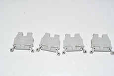 (4) Allen Bradley 1492-W4 Terminal Blocks Grey