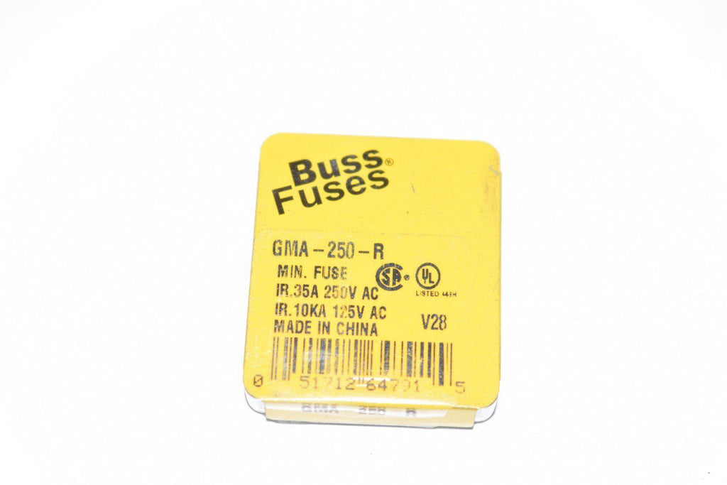 Pack of 5 NEW Bussmann GMA-250-R Cartridge Fuses