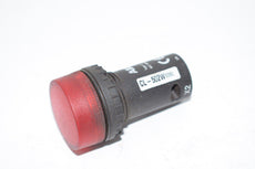 ABB CL-502W Indicator,Pilot Light,LED,24 VAC/VDC,88 mcd,Round,30 mA Red